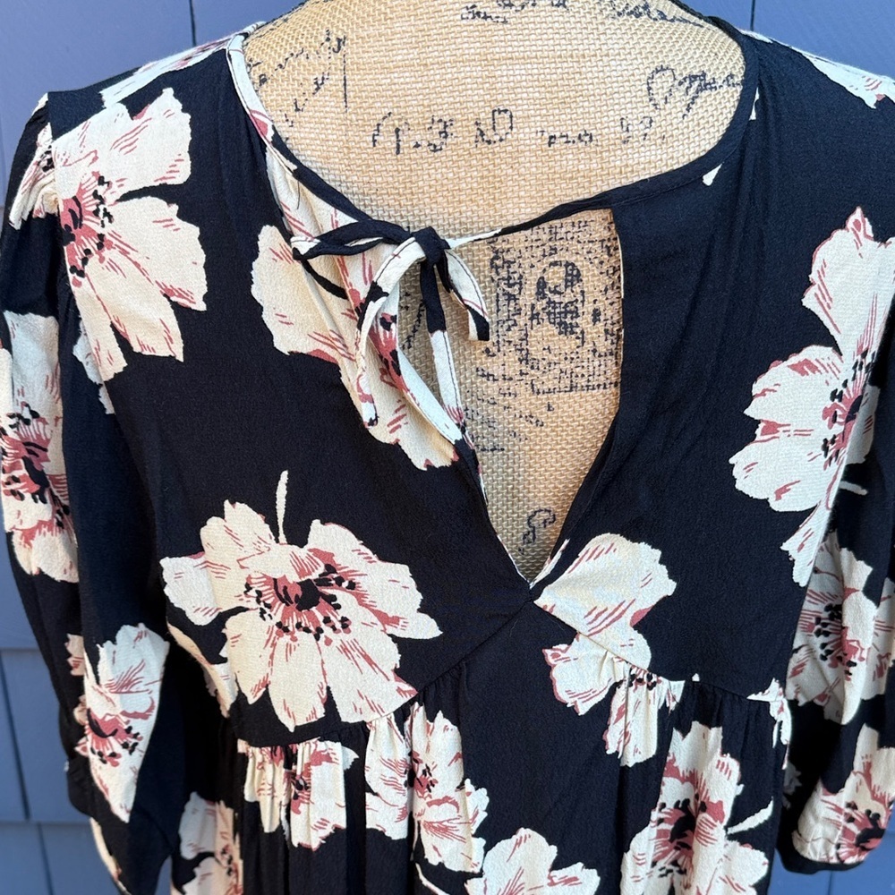 Ba&sh Floral Black and White lady Dress large perfect - Picture 6 of 8